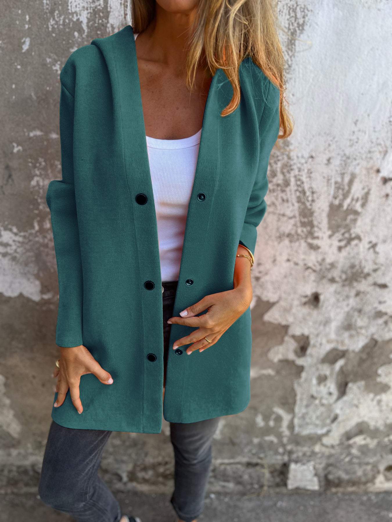 Adriana | Strikket Vest med Knapper