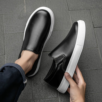Casual læder slip-ons