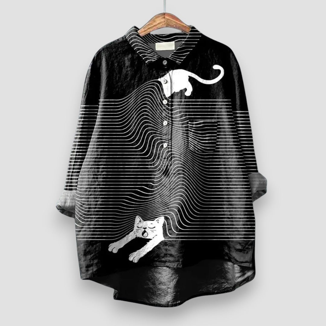Kathrin | Damebluse med Hundemotiv