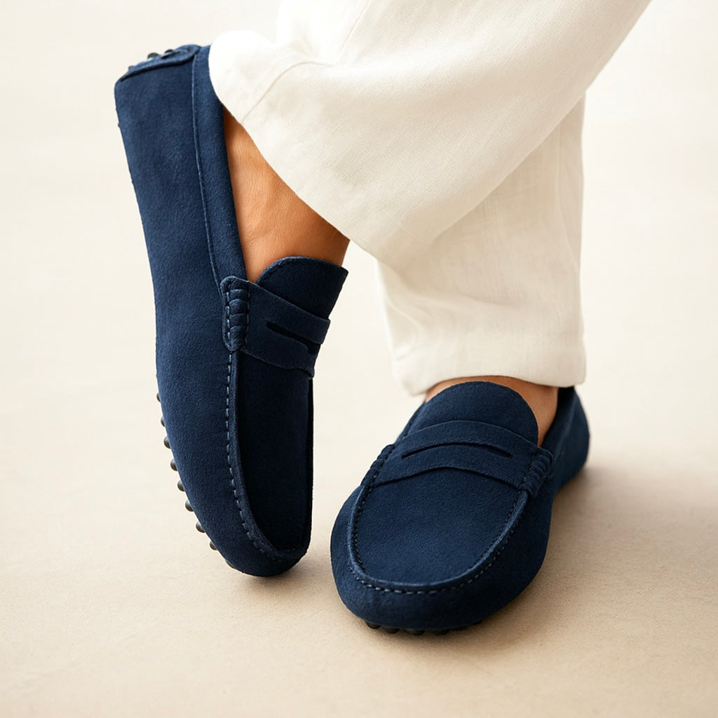 Suede Båd Loafers