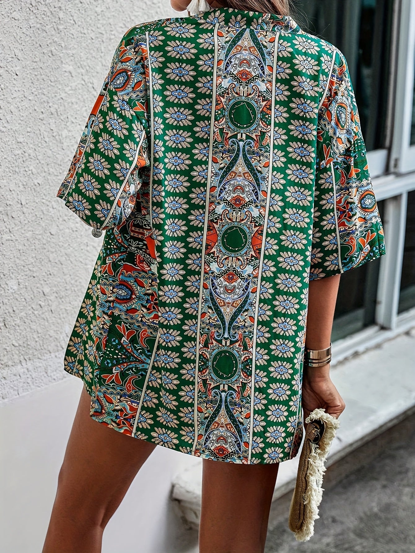 Luna | Blomsterprint Kimono Sæt