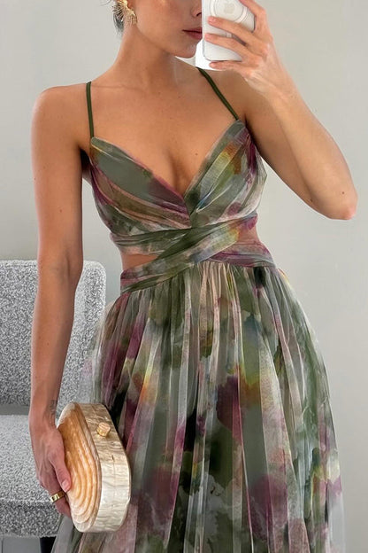 Giselle | Betagende Blomsterprint Maxi Kjole