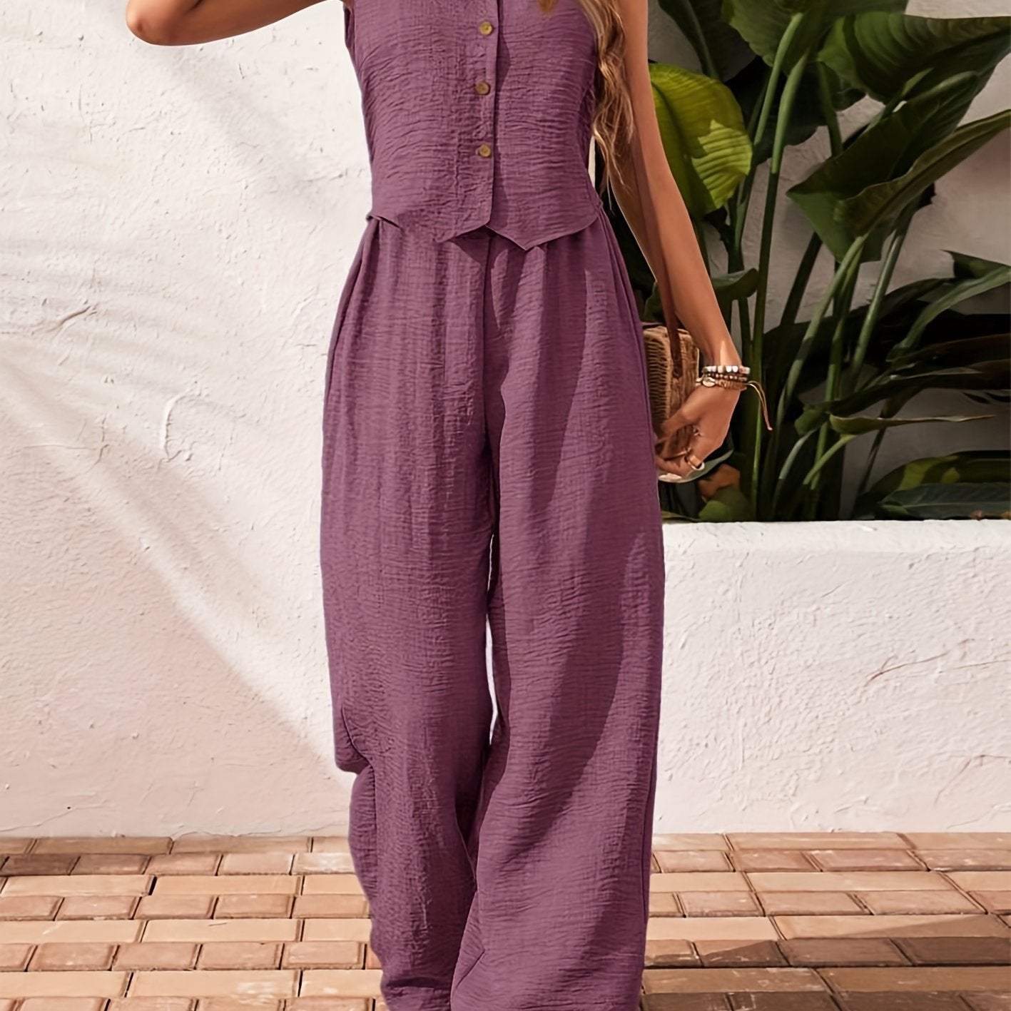 Sophie | Stilfuld Ærmeløs Jumpsuit