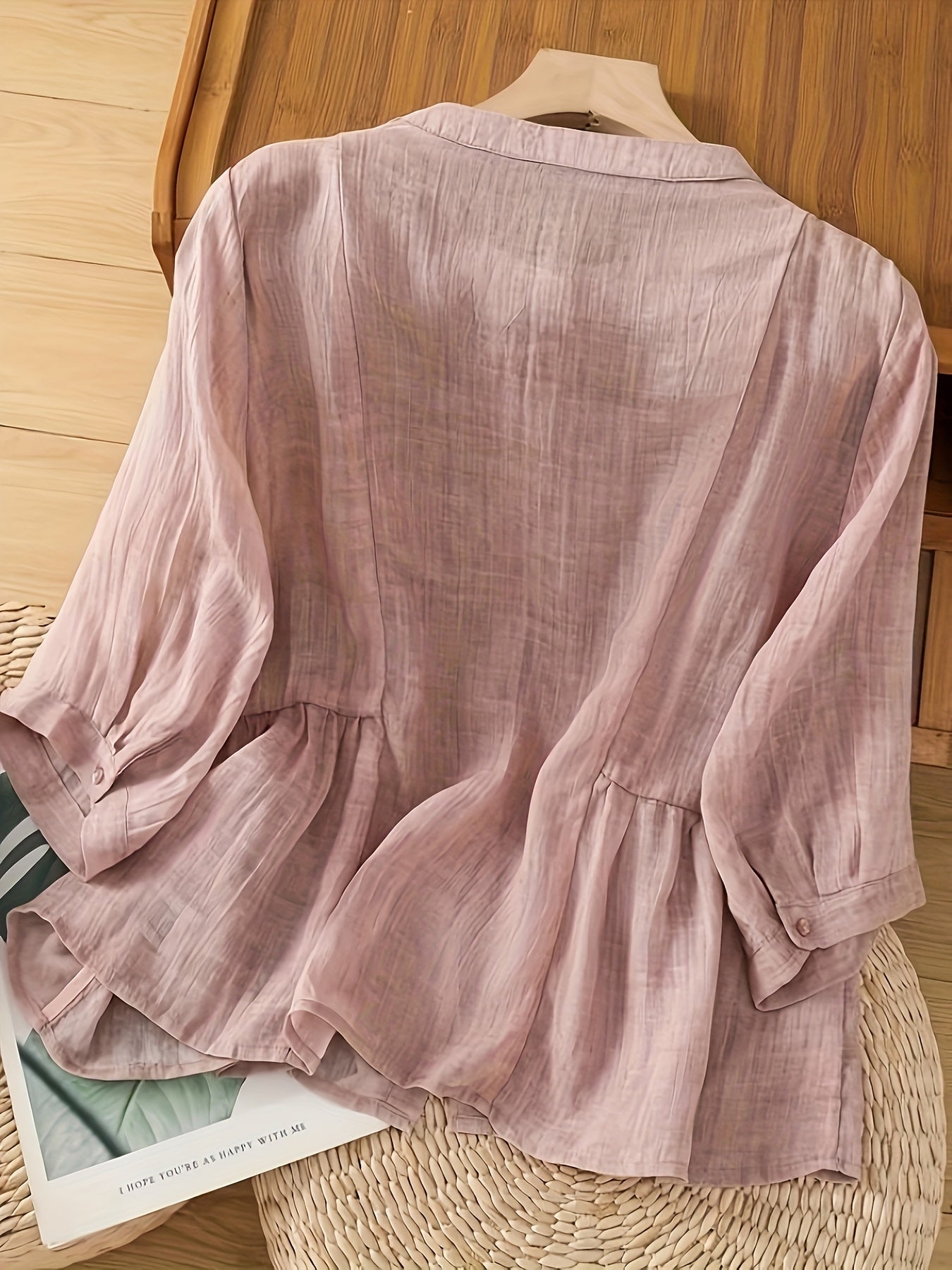 Saskia | Klassisk Linned Bluse