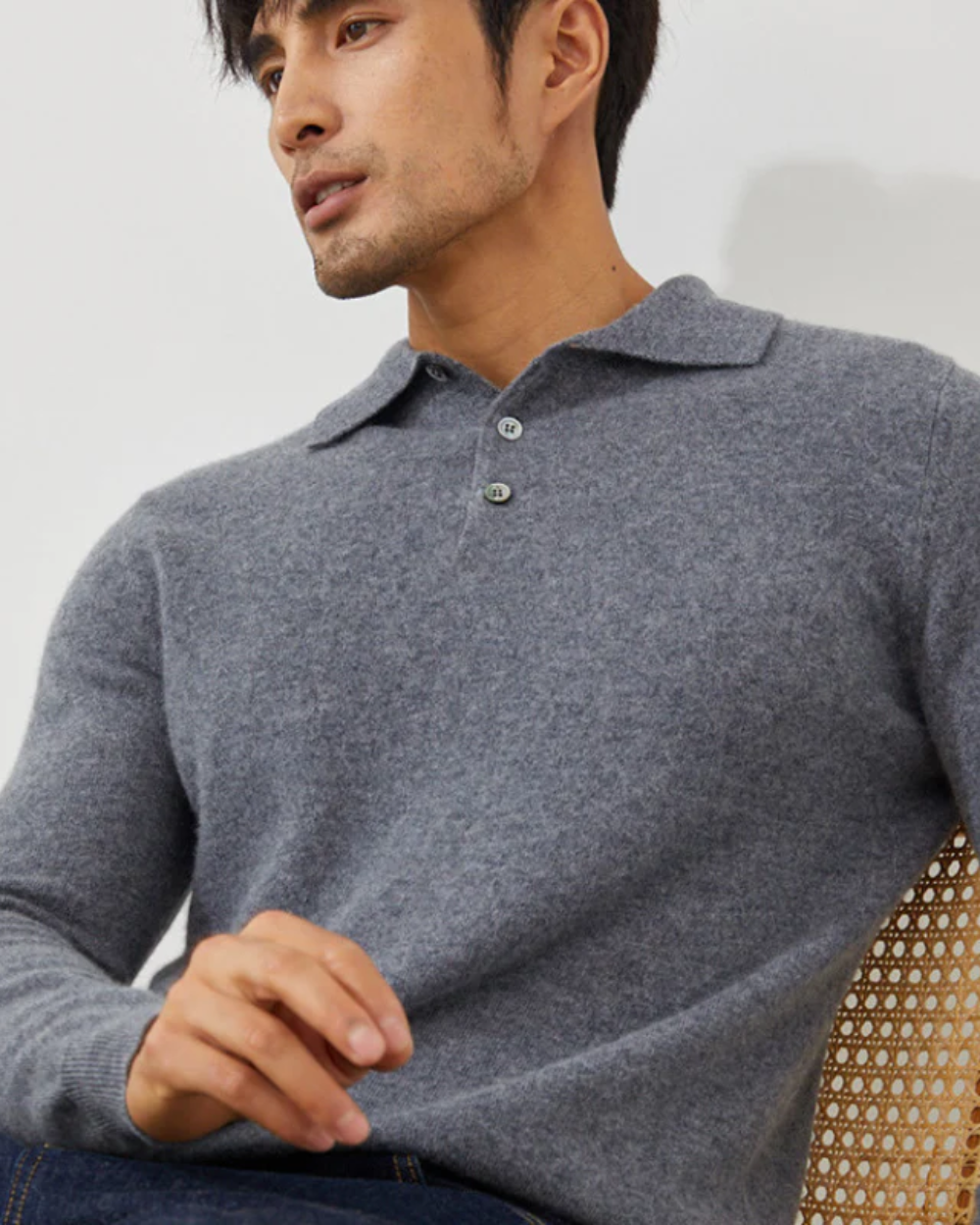 Ponza Cashmere Polo Sweater