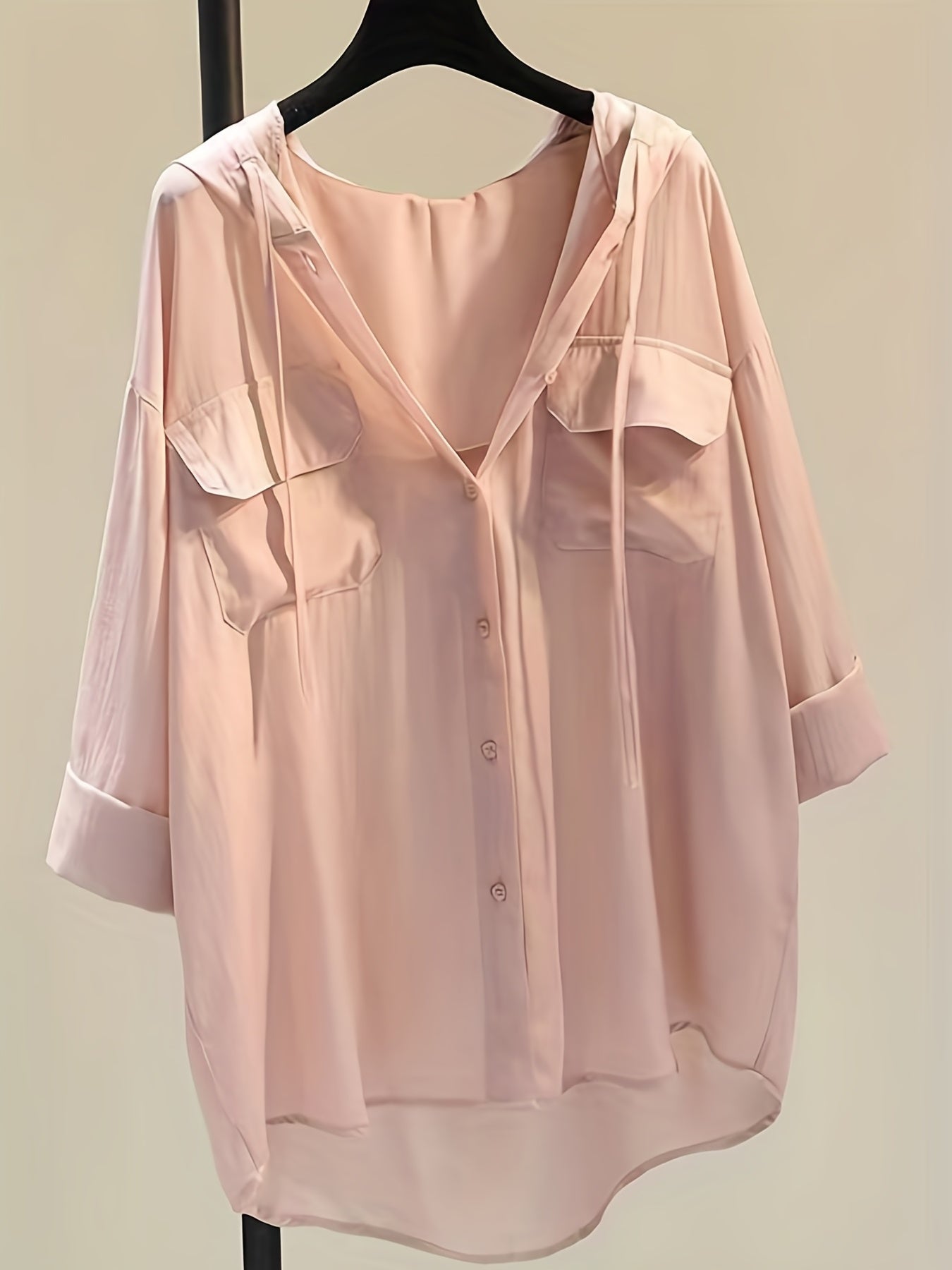 Marit | Elegant Bluse med Hætte