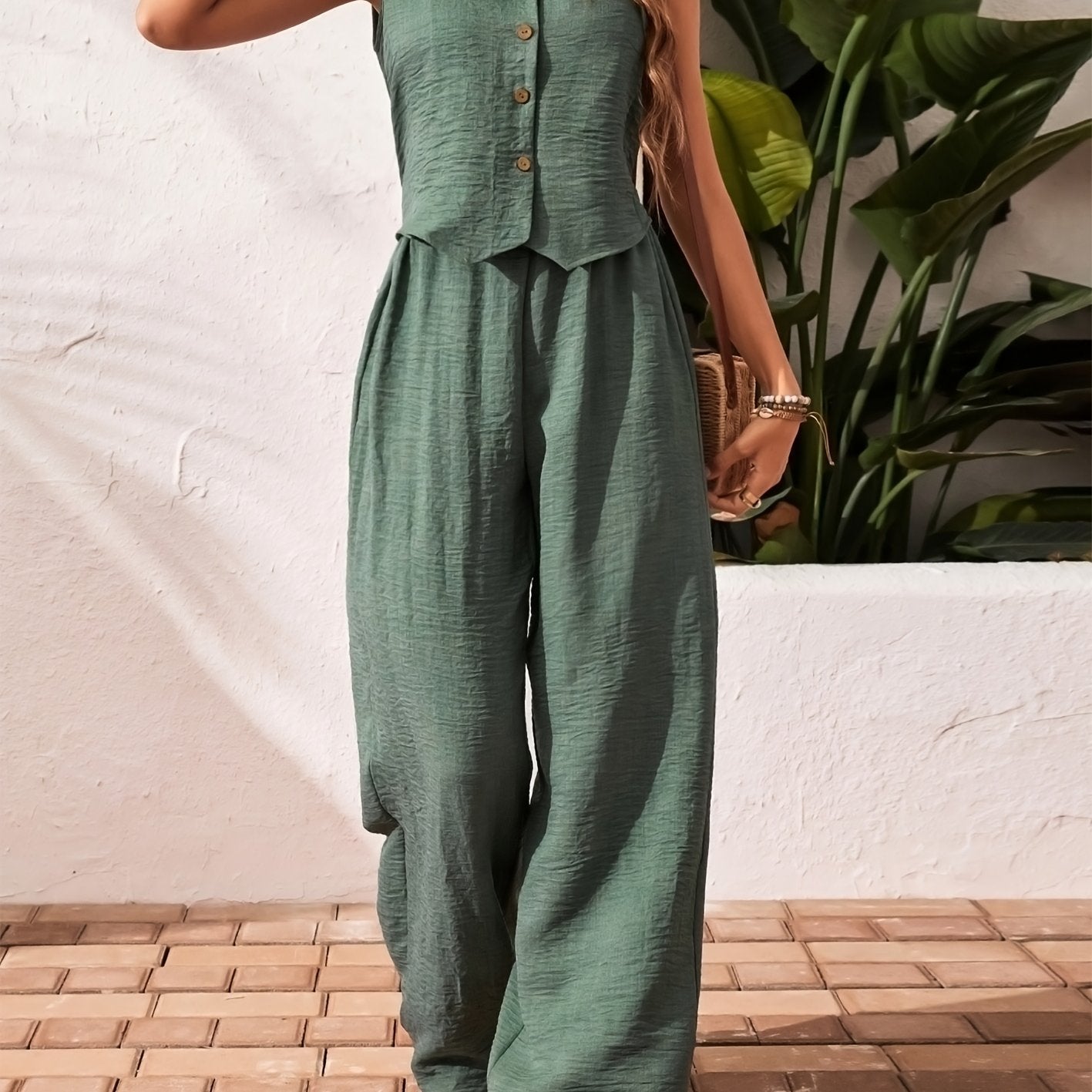Sophie | Stilfuld Ærmeløs Jumpsuit