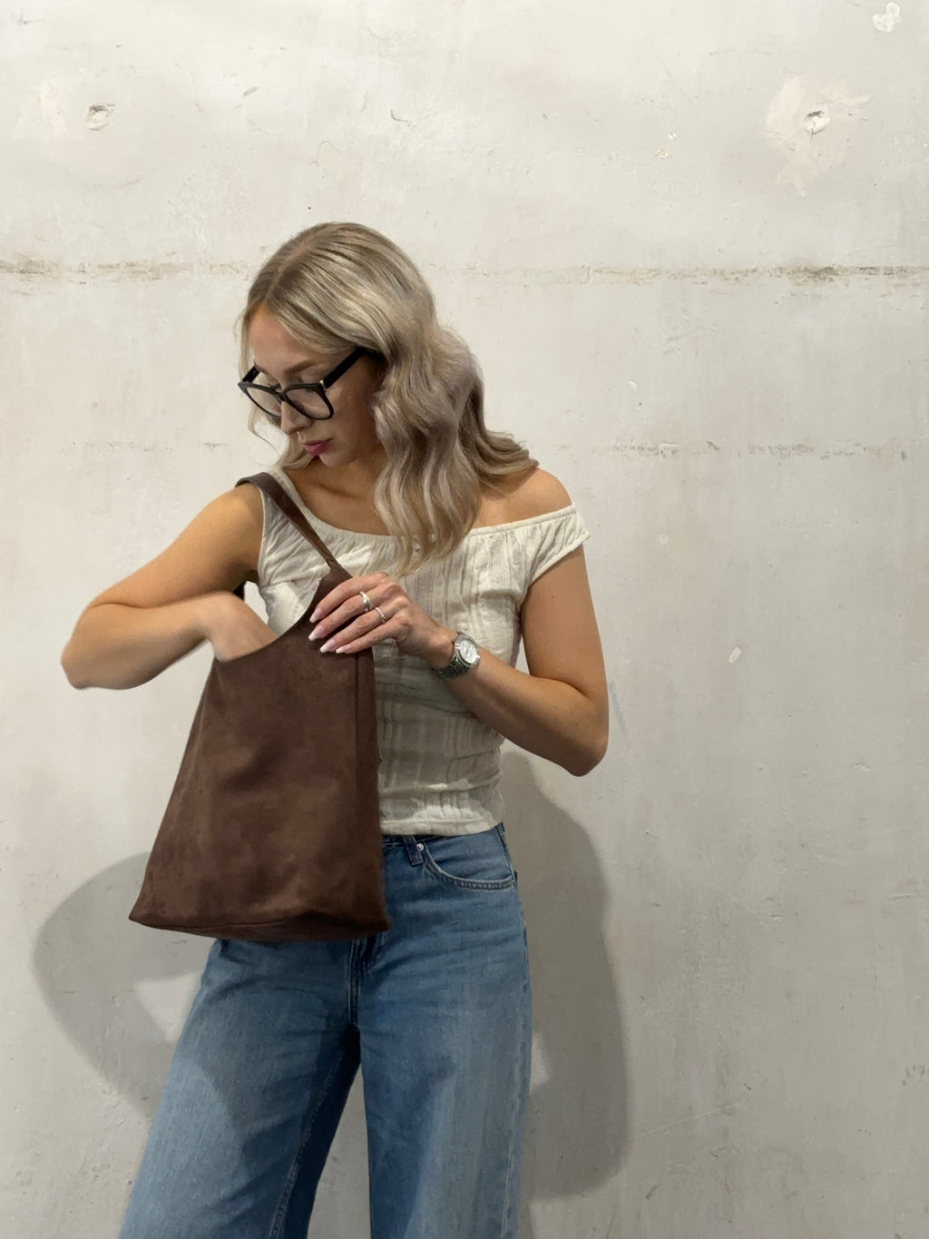 Roos | Suede Skuldertaske