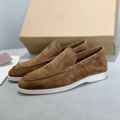Chic suede loafers