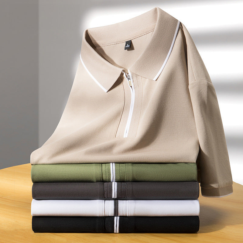 Elegant bomulds poloshirt