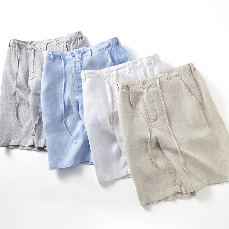 Højkvalitets linned shorts