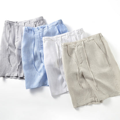 Højkvalitets linned shorts