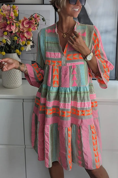 Kiki | Elegant Forår Midi Kjole