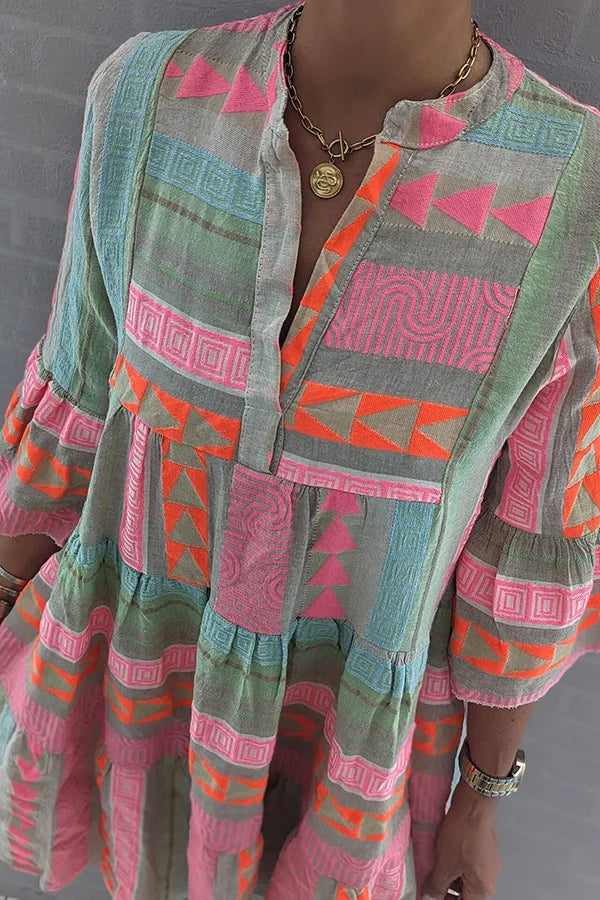 Kiki | Elegant Forår Midi Kjole