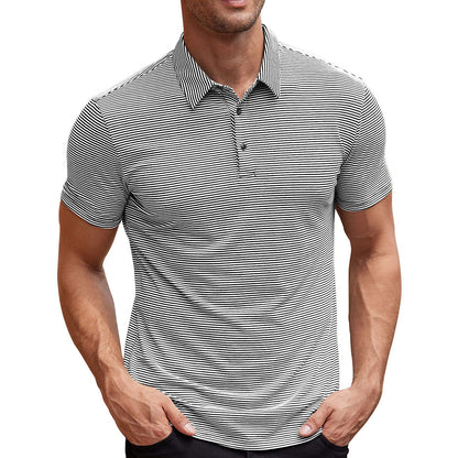 Stripet polo-shirt