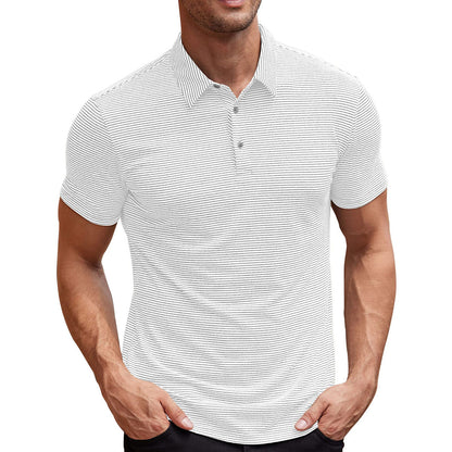 Stripet polo-shirt