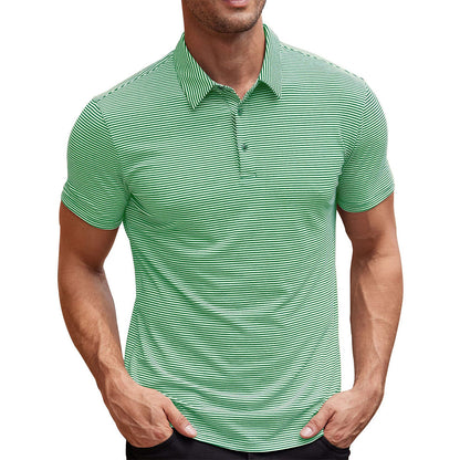 Stripet polo-shirt