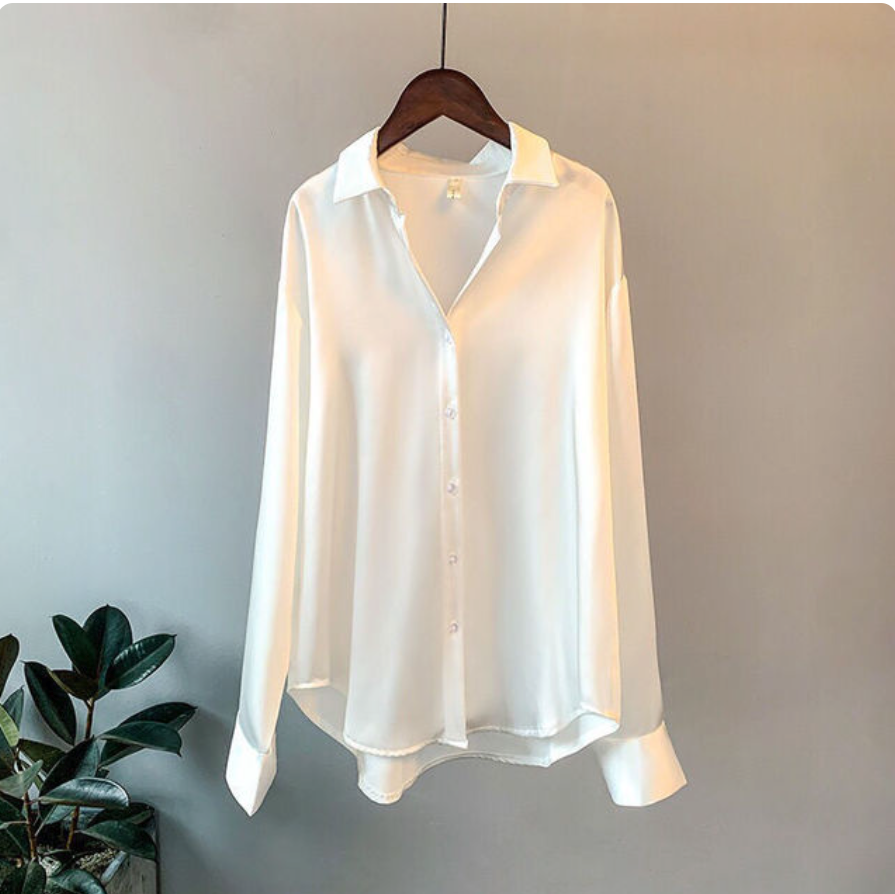 Camicia | Satinbluse til Damer
