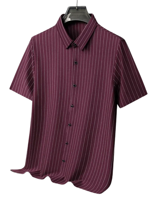 Stribet polo shirt