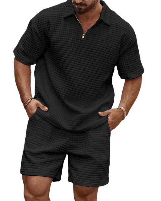 Strikket waffle sæt