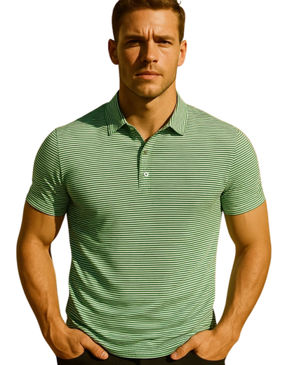 Stripet polo-shirt