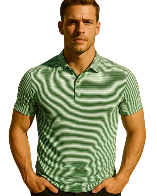 Stripet polo-shirt