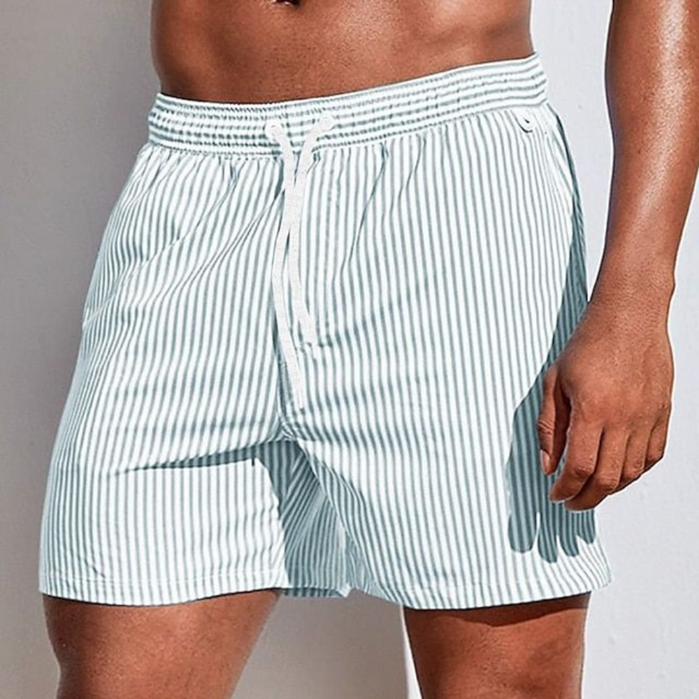 Casual stribede boardshorts
