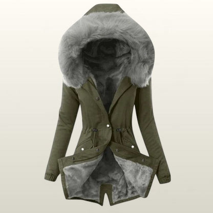 Sanne | Varm Vinterjakke med Blød For