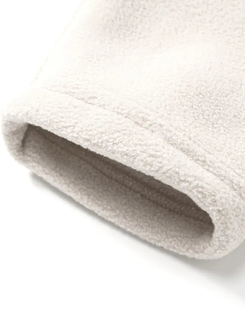 Sweater med lange ærmer og lynlås