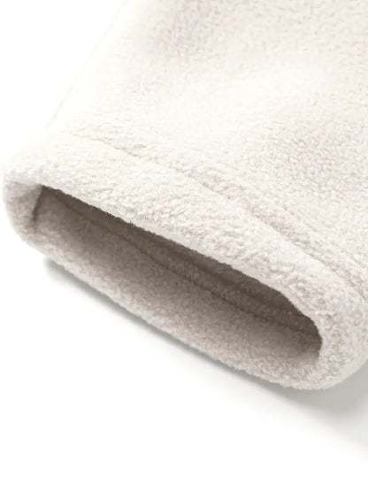 Sweater med lange ærmer og lynlås