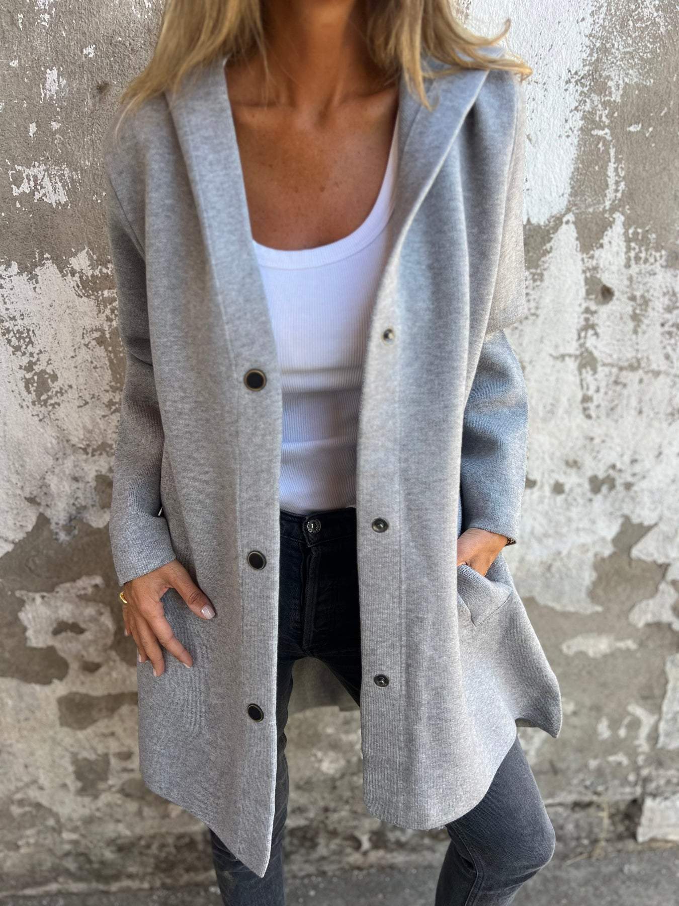 Adriana | Strikket Vest med Knapper