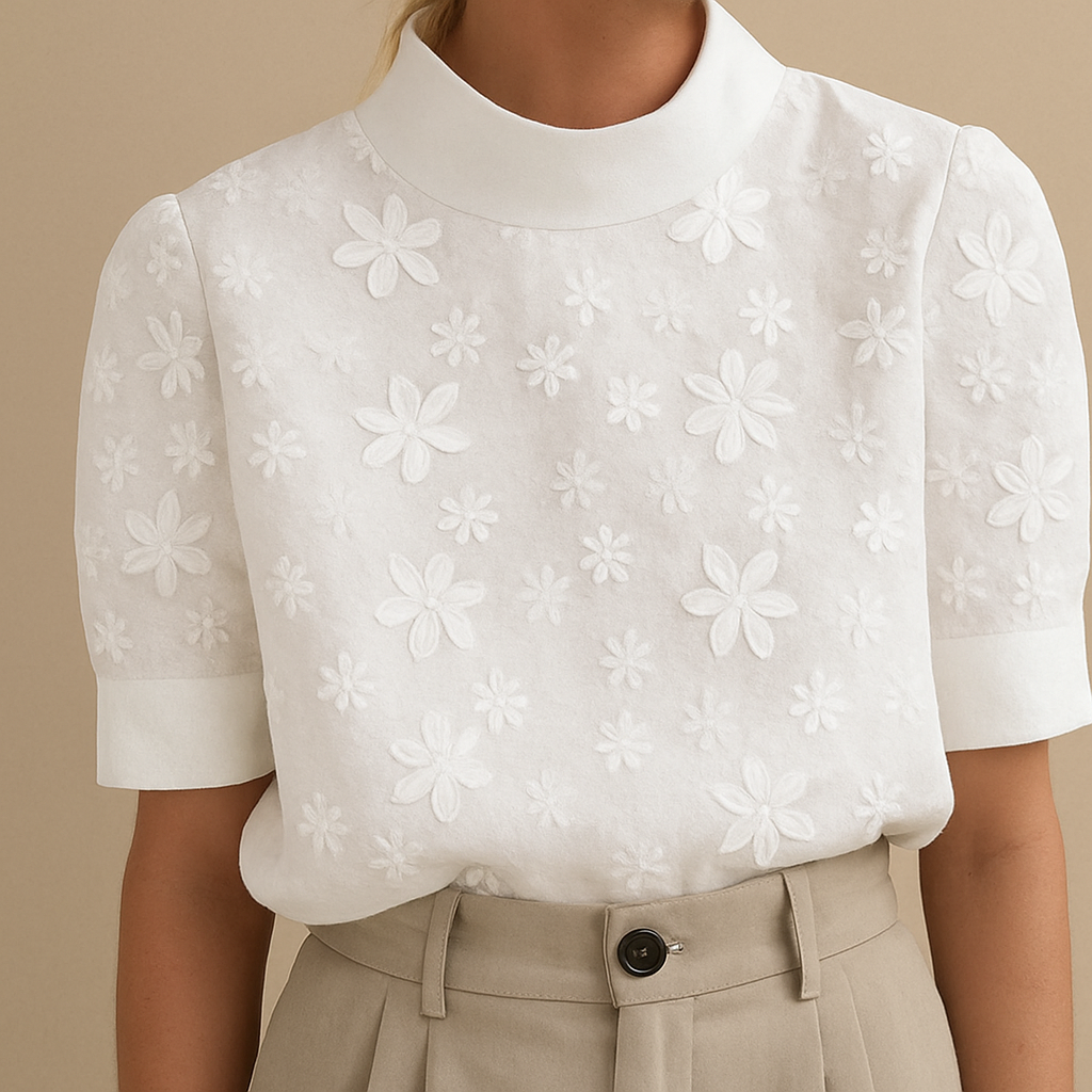Giorgia | Elegant Bluse med Blomsterprint
