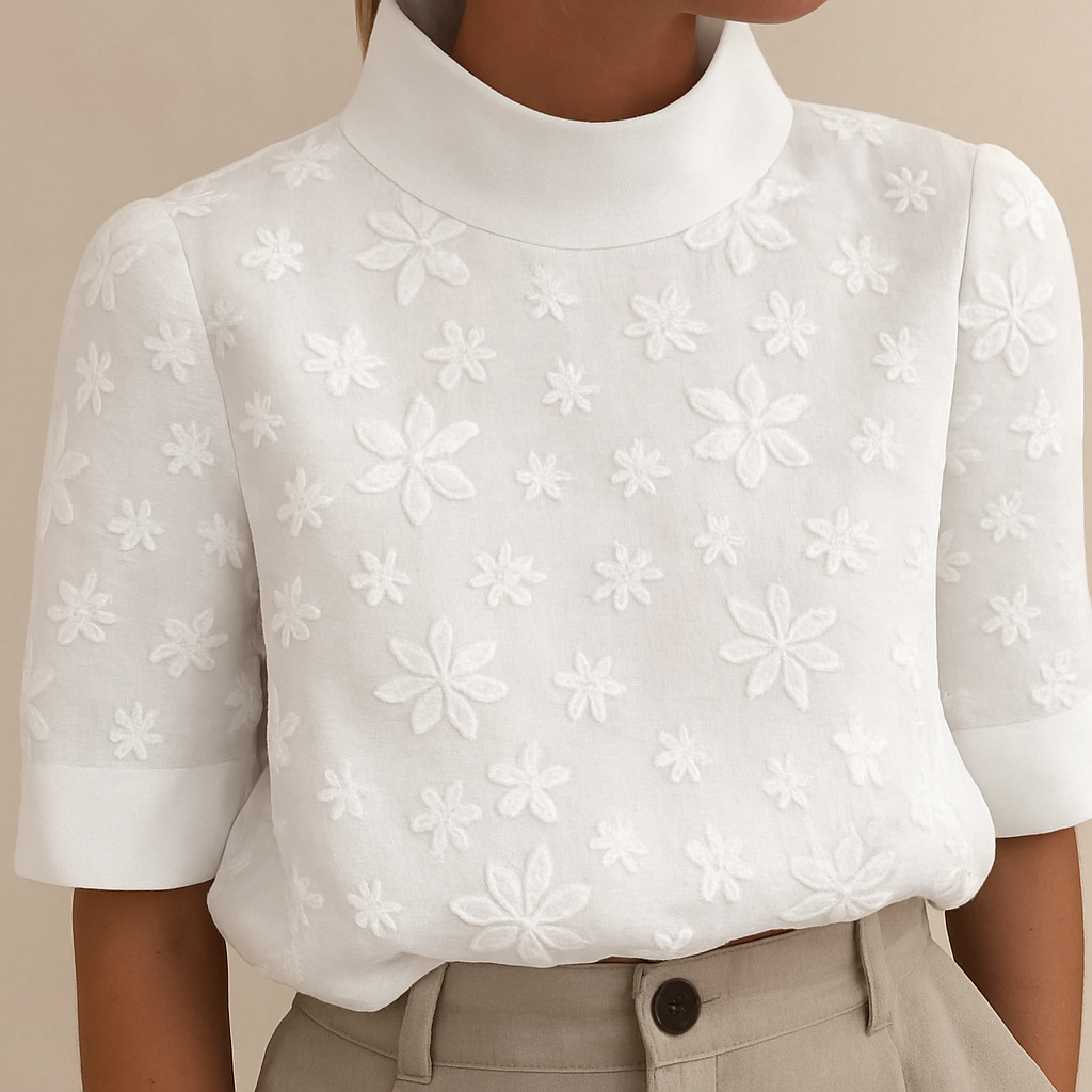 Giorgia | Elegant Bluse med Blomsterprint