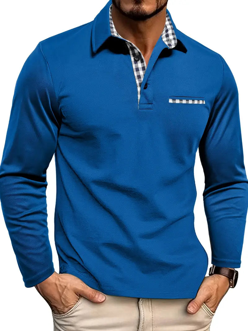 Langærmet Polo T-shirt