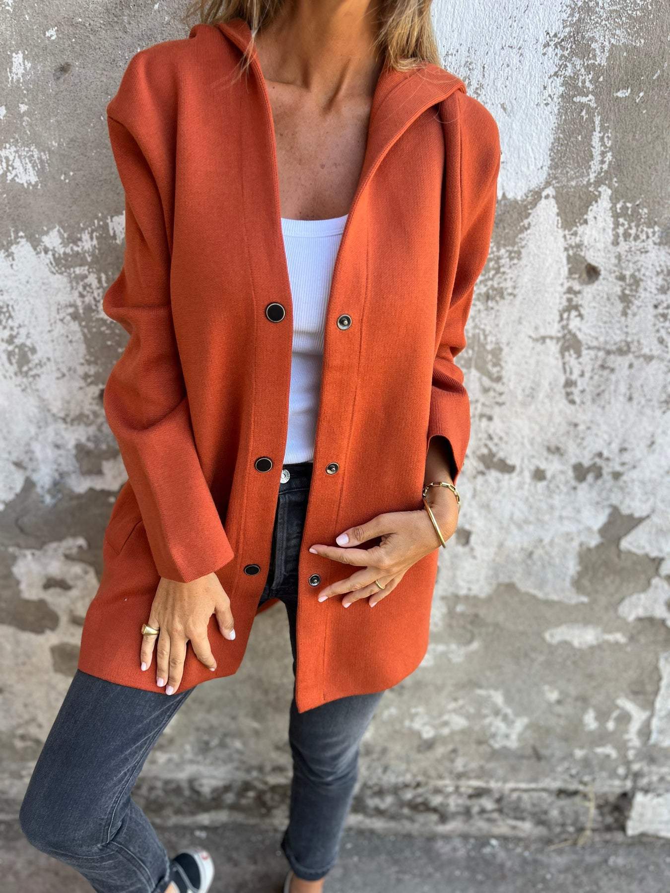 Adriana | Strikket Vest med Knapper