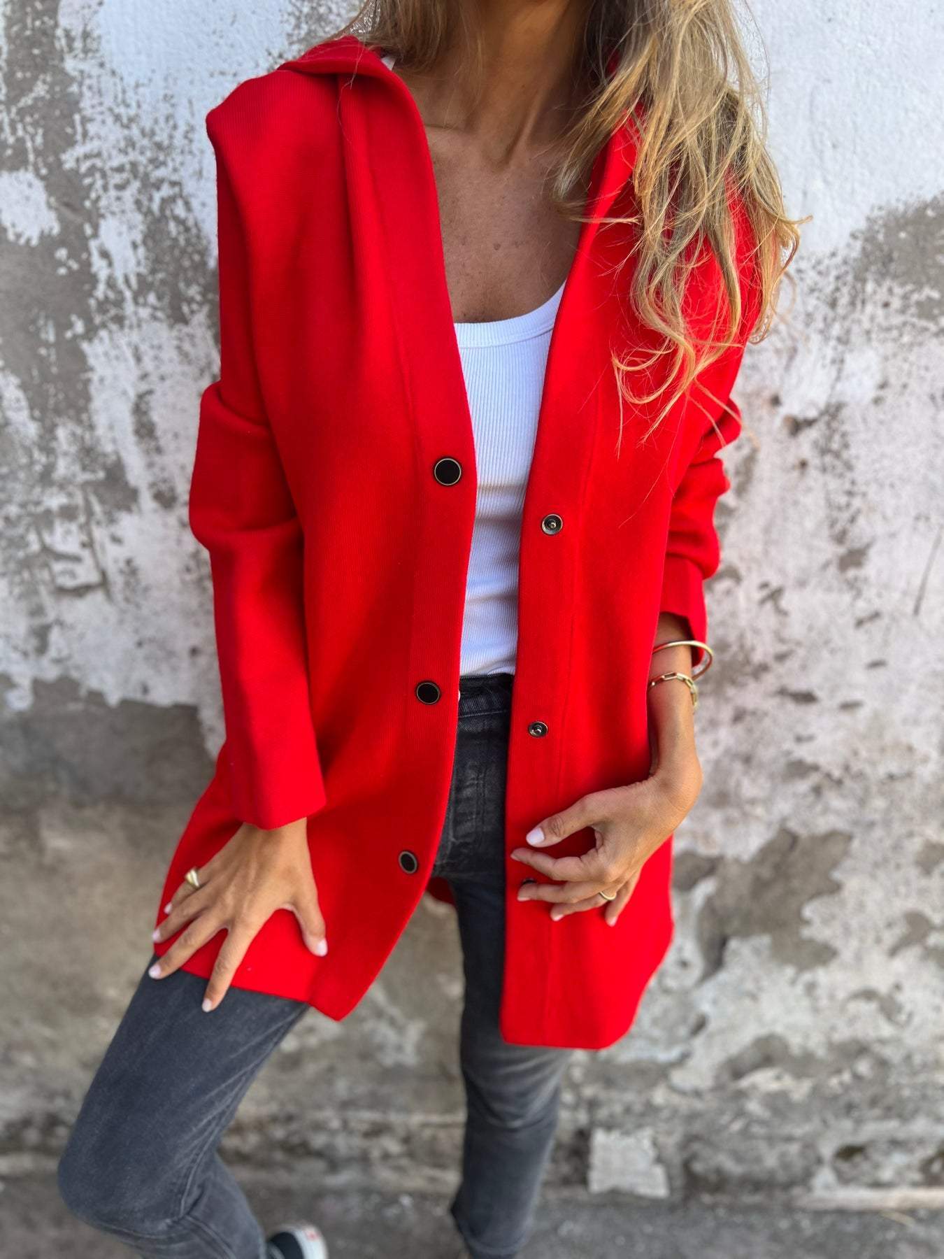 Adriana | Strikket Vest med Knapper