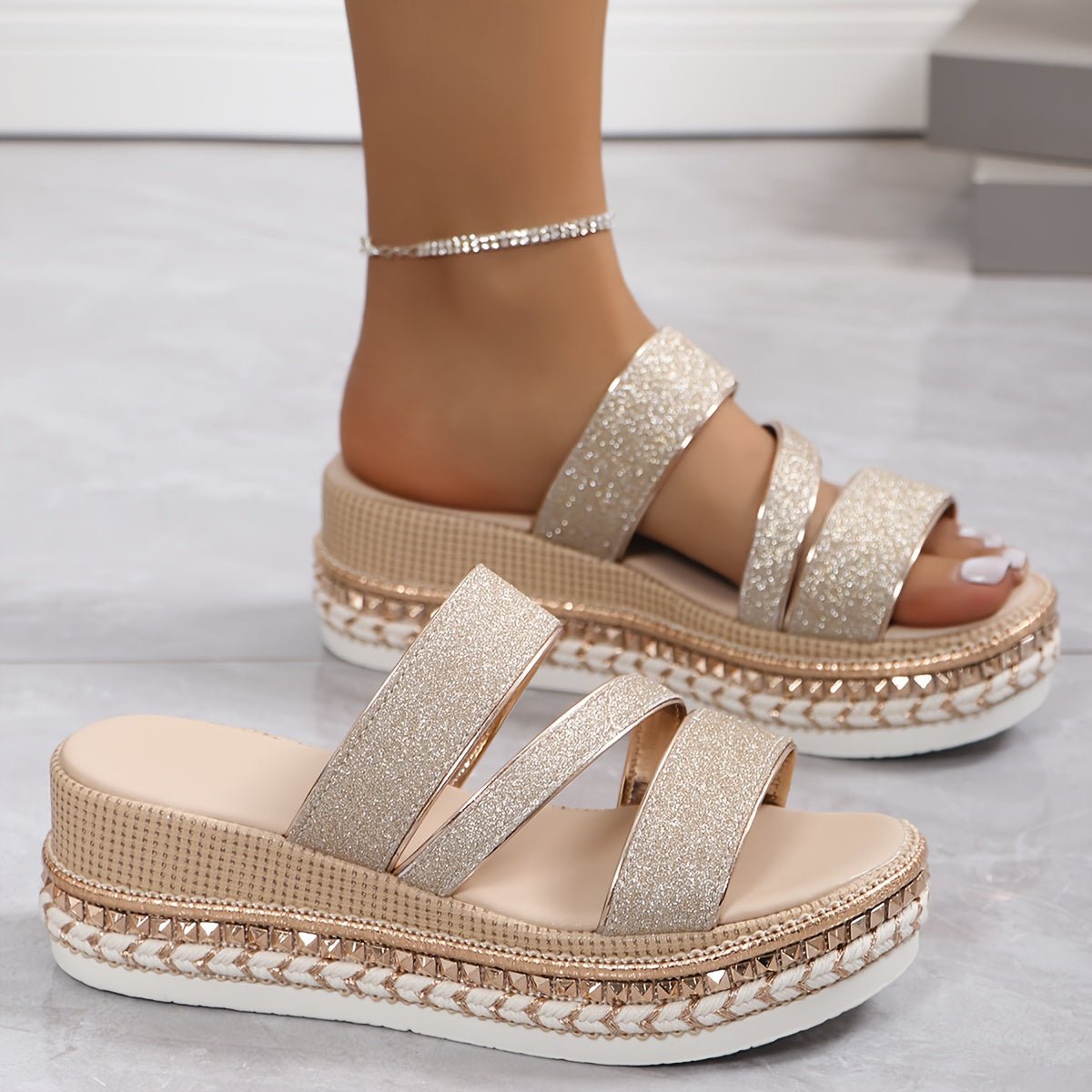 Katri | Elegante Orthopædiske Wedge Sandaler