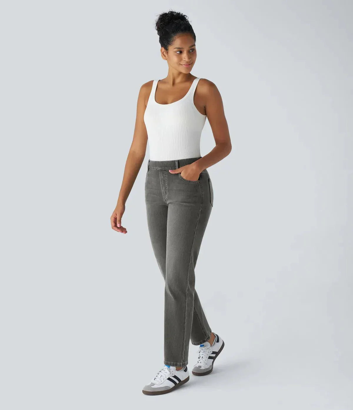 Comfort Fit | Elastisk & Komfortabel Bukser Med Høj Talje
