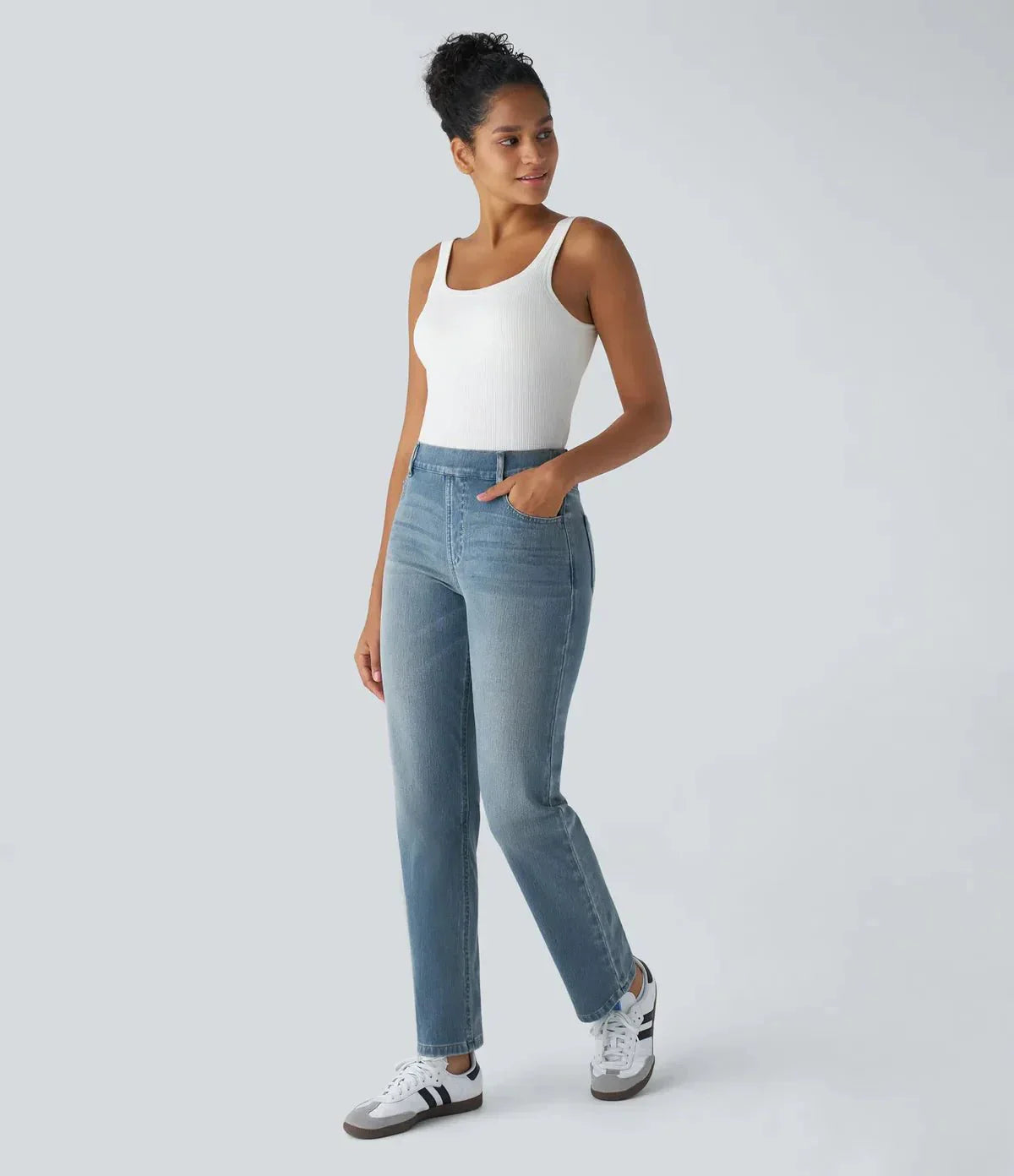 Comfort Fit | Elastisk & Komfortabel Bukser Med Høj Talje