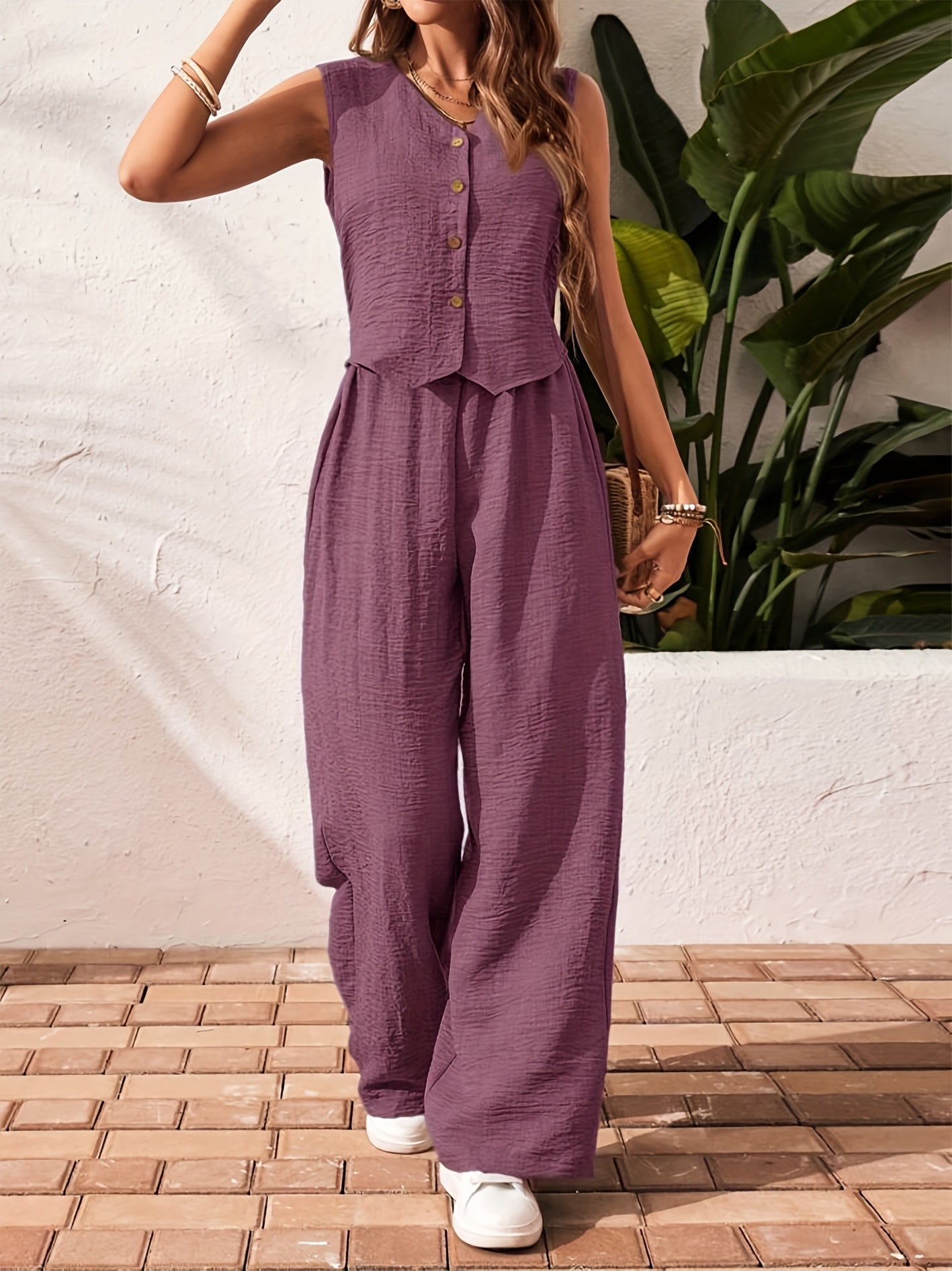 Sophie | Stilfuld Ærmeløs Jumpsuit