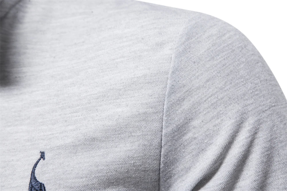 Casual Poloshirt Med Lange Ærmer