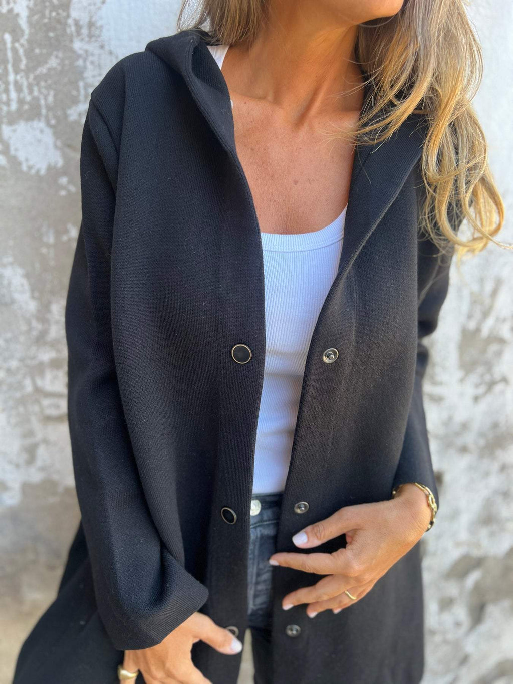 Adriana | Strikket Vest med Knapper