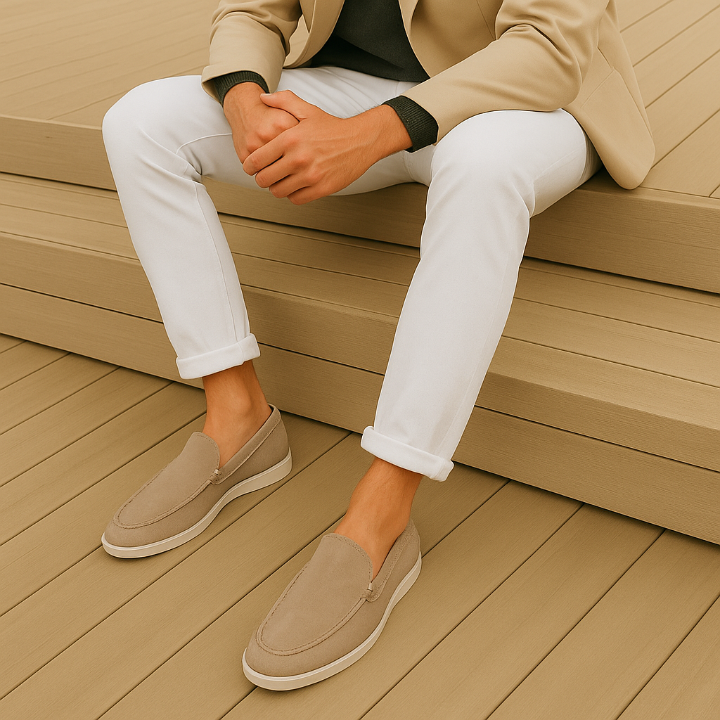 Elegante suede loafers
