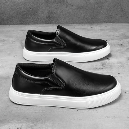 Casual læder slip-ons