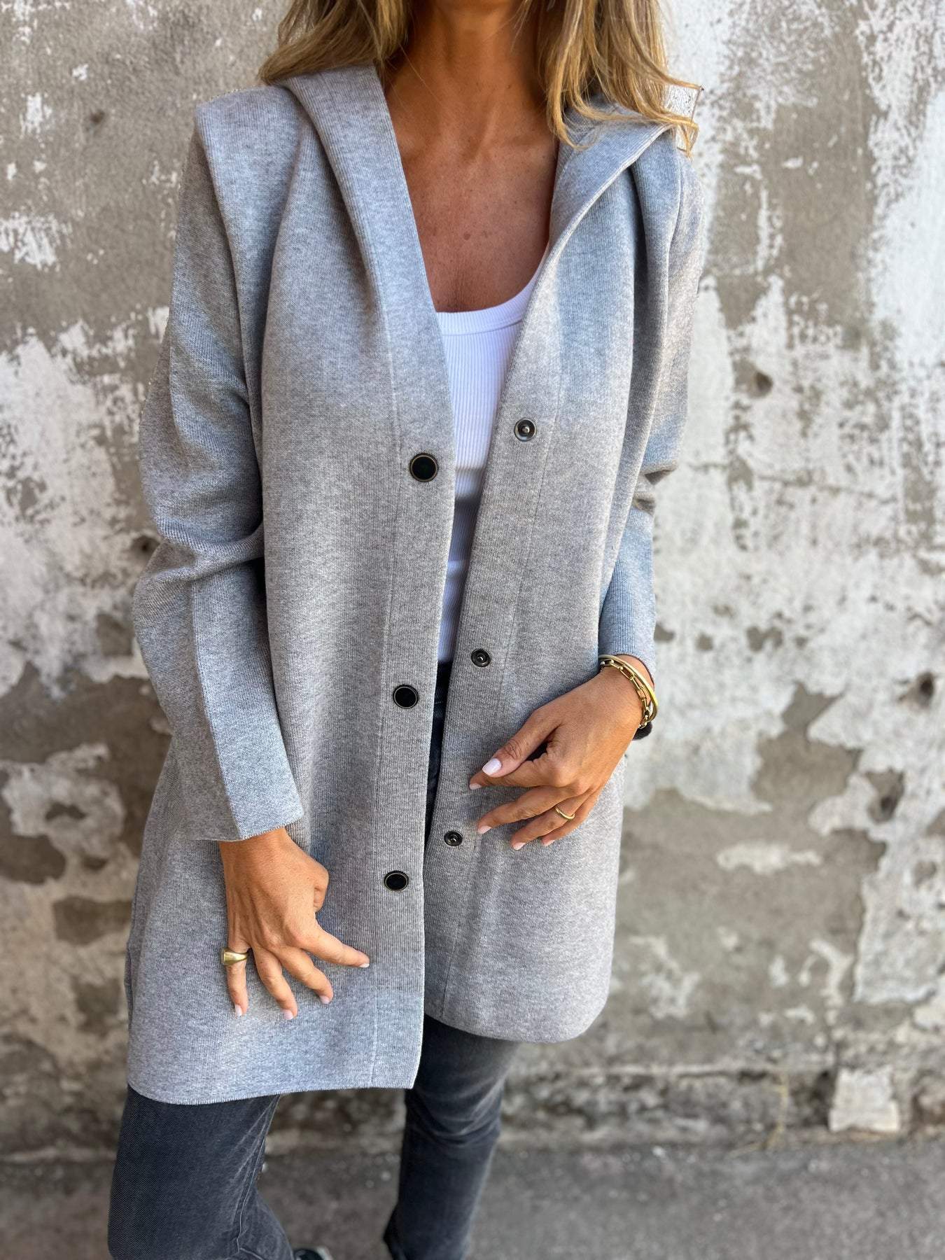 Adriana | Strikket Vest med Knapper