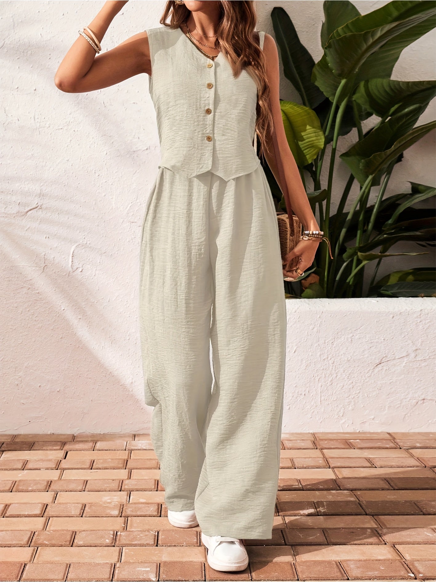 Sophie | Stilfuld Ærmeløs Jumpsuit