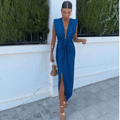 Isabelle | Festkjole med dyb V-hals