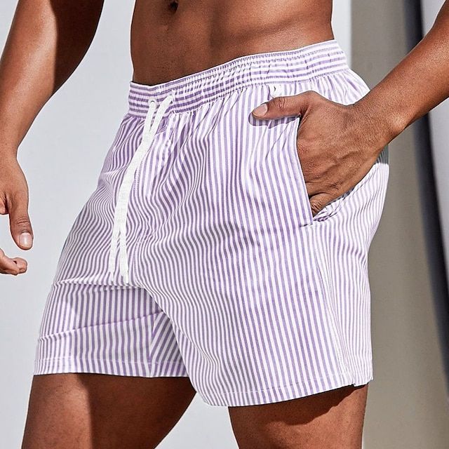 Casual stribede boardshorts
