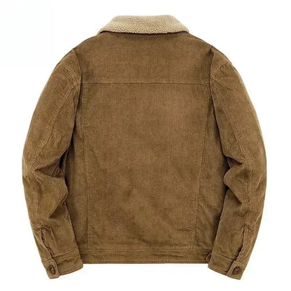 Corduroy Jakke Med Cashmere For