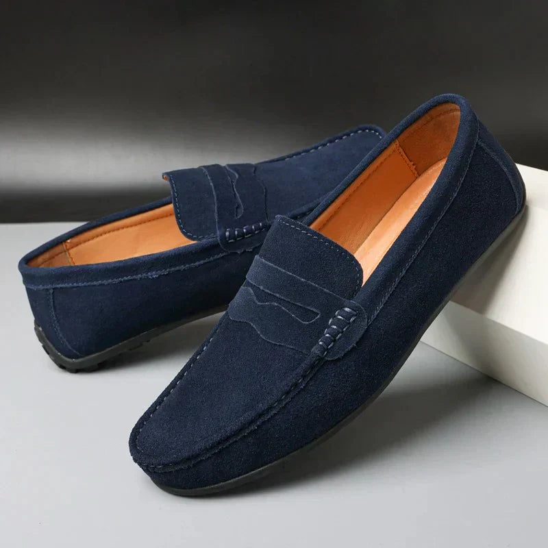 Retro suede herre Loafers